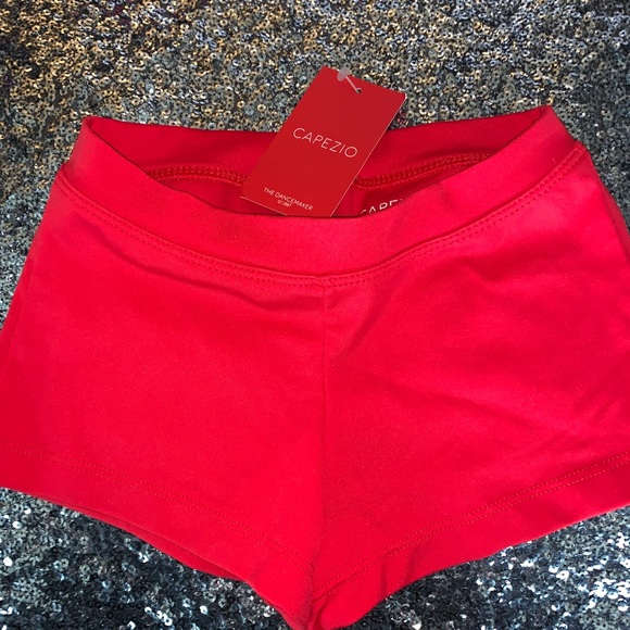 Capezio Red Shorts - Picture 2 of 2
